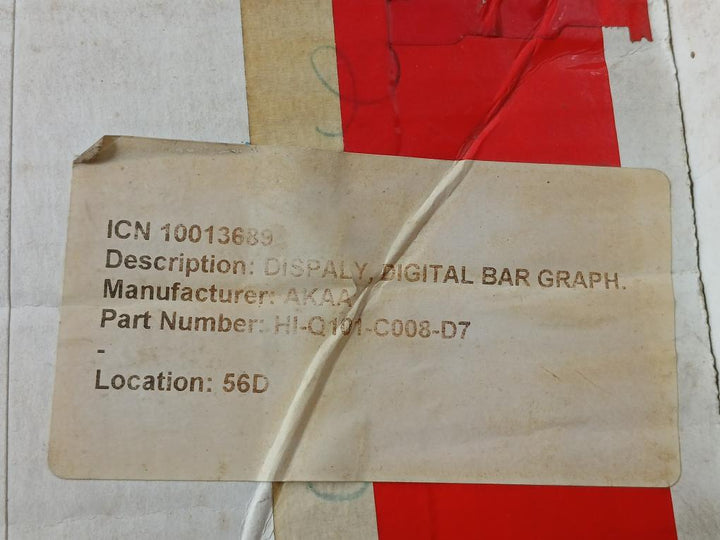 Otek Corporation Digital Bar Graph Display 0-6000 Psi Hi-q101-c008-d7