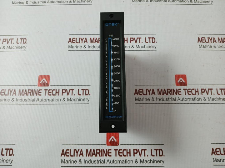 Otek Corporation Digital Bar Graph Display 0-6000 Psi Hi-q101-c008-d7