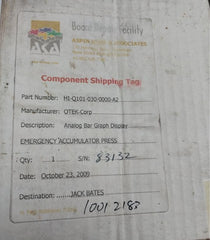 Otek Analog Bar Graph Pressure Indicator 0-6000Psi Hi-q101-030-0000-a2