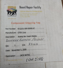 Hi-q101-099-00099-a7 Digital Bar Graph Display Meter 0-3000 Psi Otek