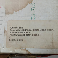 Hi-q101-c008-d1 Digital Bar Graph Display 0-3000 Psi Otek