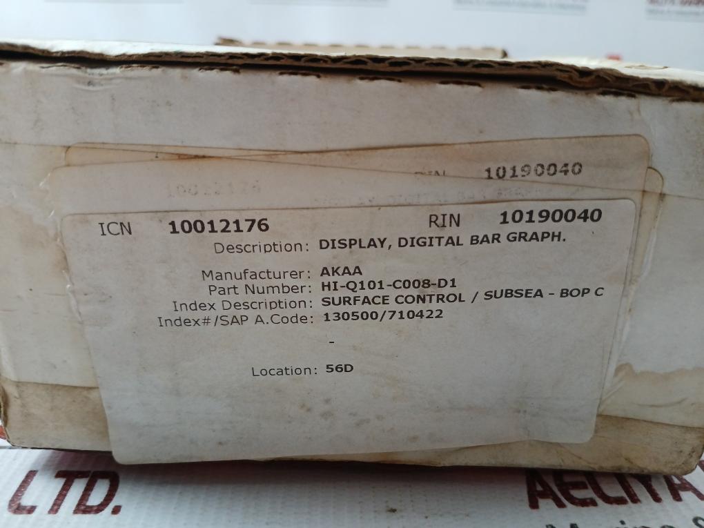 Hi-q101-c008-d1 Digital Bar Graph Display 0-3000 Psi Otek