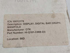 Hi-q101-c008-d3 Digital Bar Graph Display Revision A 0-3000 Psi Otek