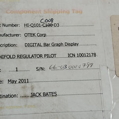 Hi-q101-c008-d3 Digital Bar Graph Display Revision A 0-3000 Psi Otek