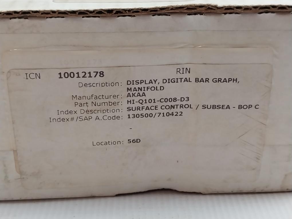 Hi-q101-c008-d3 Digital Bar Graph Display Revision A 0-3000 Psi Otek