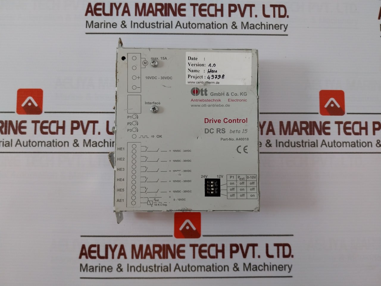 Ott Dc Rs Beta 15 Drive Control A40018 10-30Vdc 15A