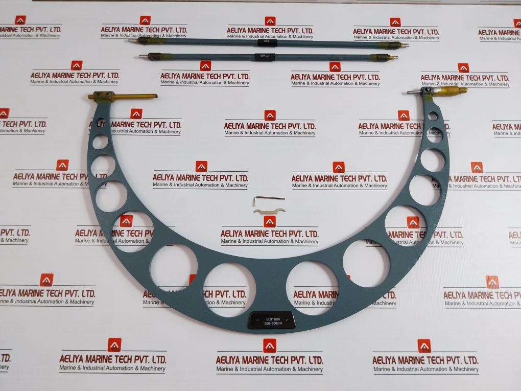 Outside Micrometer With Adjustable Anvils Set 500-600X0.01Mm Sku 204301