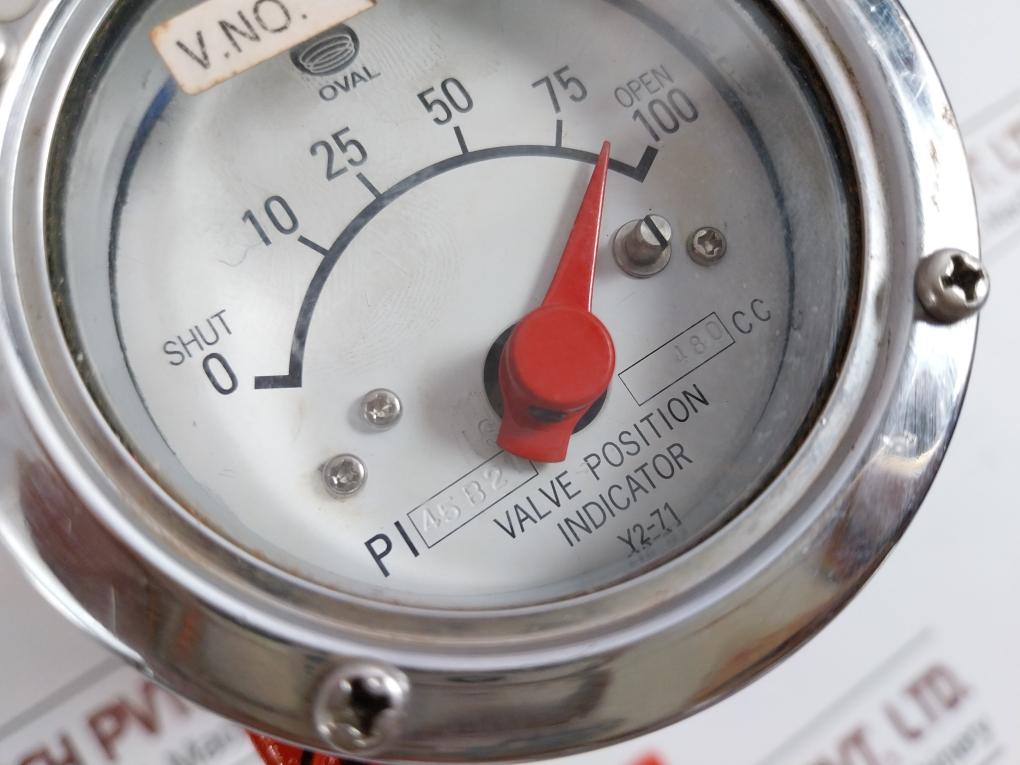 Oval Valve Position Indicator 480Cc Shut 0 To 100 Open Pi45B21