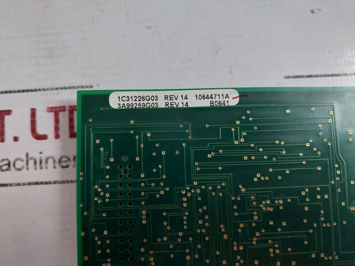 Ovation 148268-5 Printed Circuit Board 3A99259A03 1C31226G Rev: 14 94V0