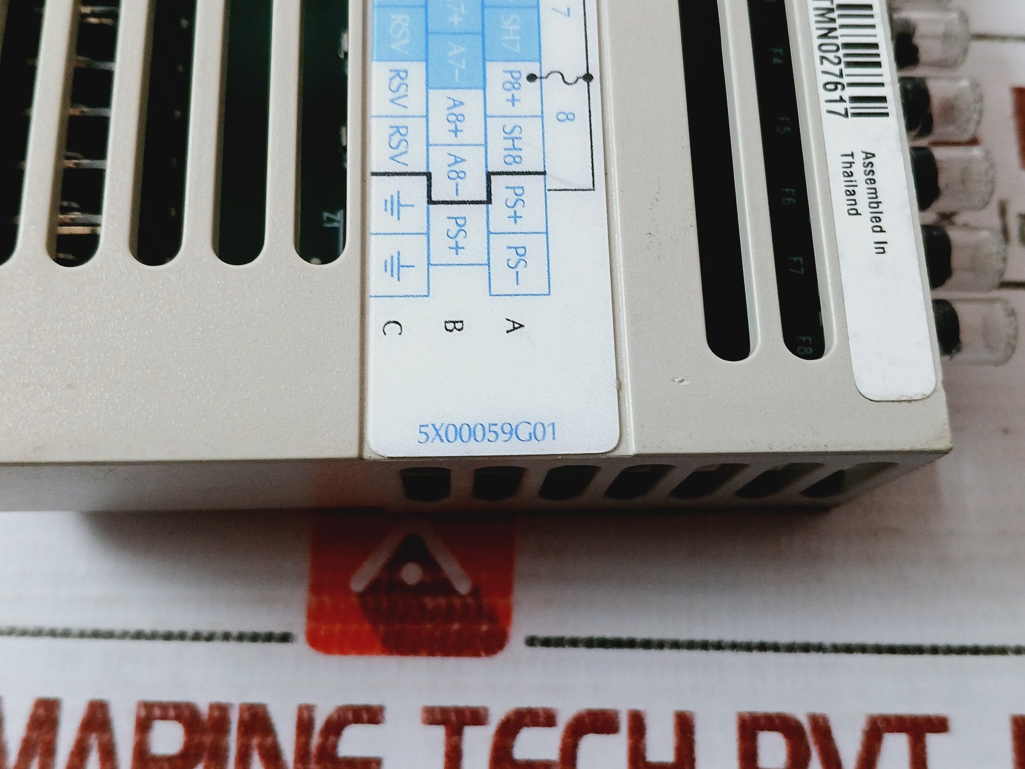 Ovation Hart Analog Input Module 5X00059G01 Rev: 02 1P00031A03