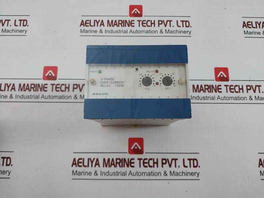 Over-current Relay 3-phase T2200-46 Selco 50-60 Hz