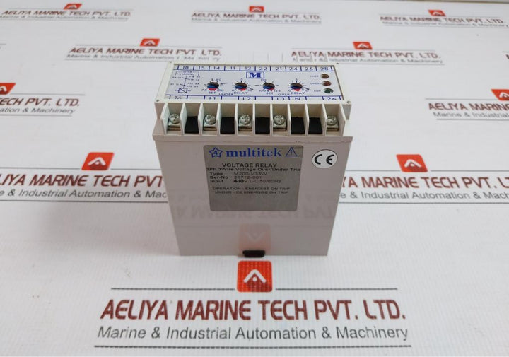 Over And Under Voltage Relay M200-v33W Multitek