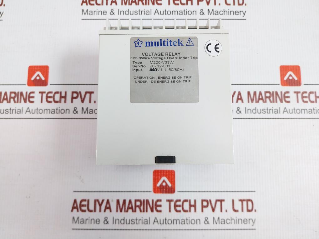 Over And Under Voltage Relay M200-v33W Multitek
