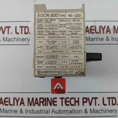 Overload Relay 180-260Vac 50/60Hz Samwha Eocr-3Dd
