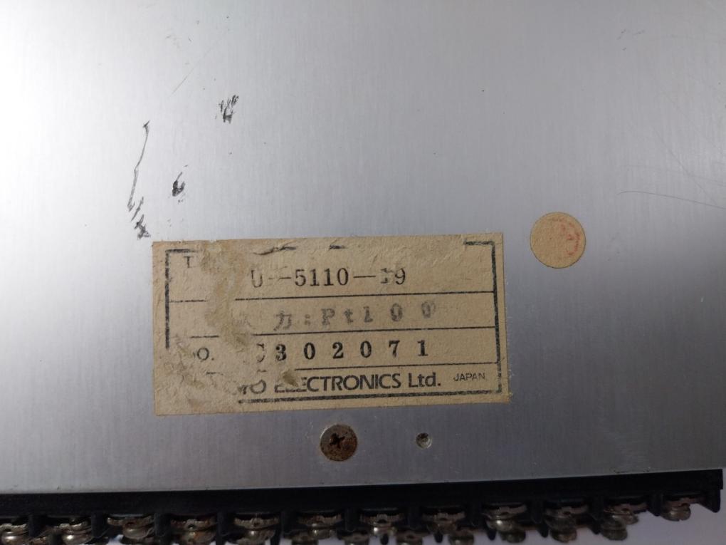 Oyo Electronics U-5110-19 Digital Meter Pt100 P-220 C302071