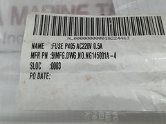 P405-Alarm-Fuse-Ac220V-0-5A-Daito-Lot-Of-4X-209025-8