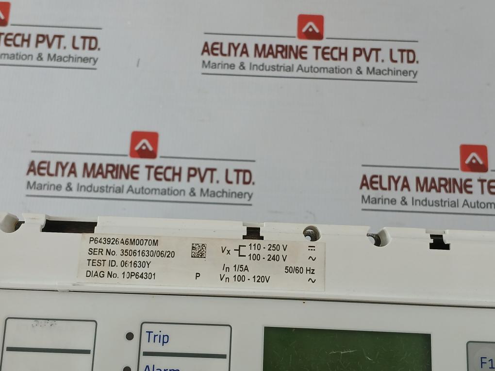 P643926A6M0070M Transformer Control Panel 50/60Hz General Electric