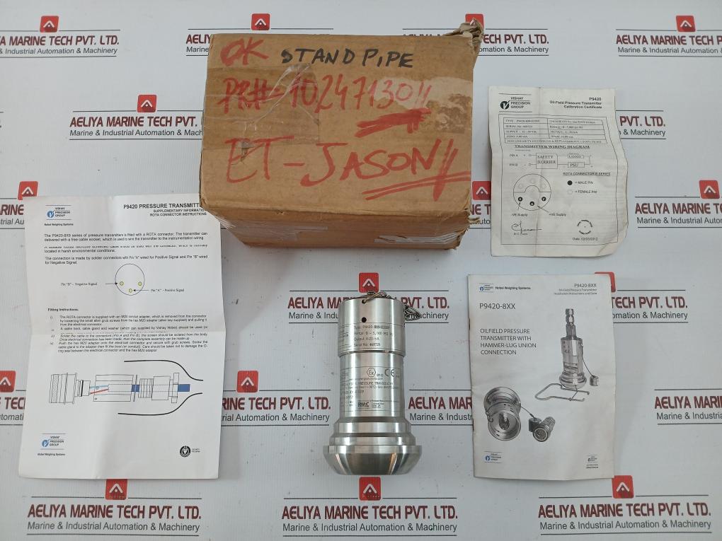 P9420-809-0350P Pressure Transmitter Tranducer Vishay Precision 0-5,000 Psi