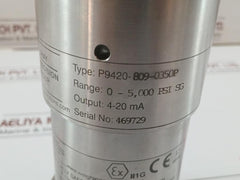 P9420-809-0350P Pressure Transmitter Transducer Vishay Precision 0-5,000 Psi