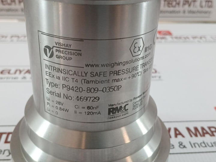 P9420-809-0350P Pressure Transmitter Tranducer Vishay Precision 0-5,000 Psi