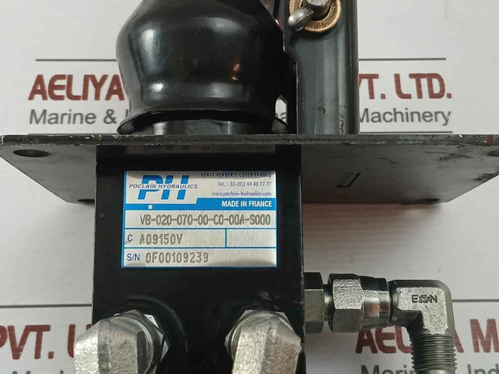 POCLAIN HYDRAULICS  Brake Valve PART NO. VB-020-070-00-C0-00A-S000