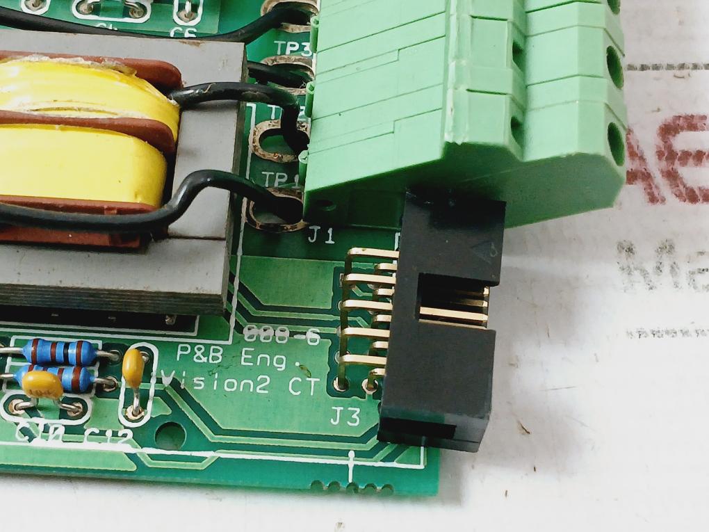 P&B 008-6 Current Transformer Pc Board With Connector Vision2 Ct