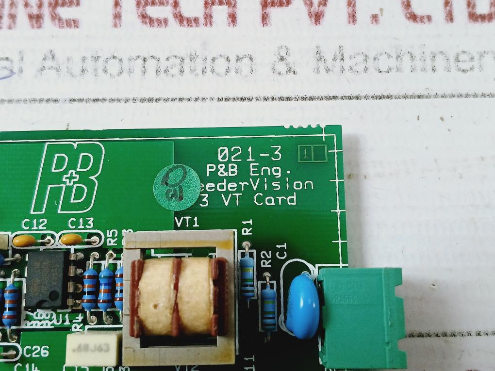 P&B 021-3 Current Transformer Pc Board With Connector