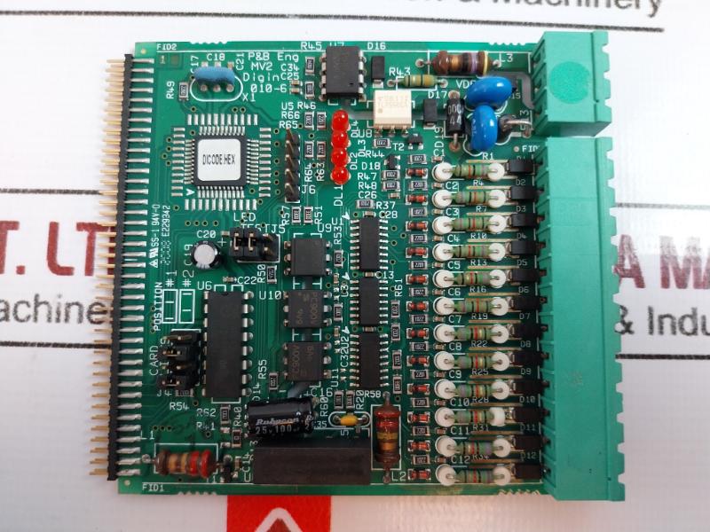 P&B E229342 Control Panel Printed Circuit Board , 010-6 , 94V-0 , Mv2