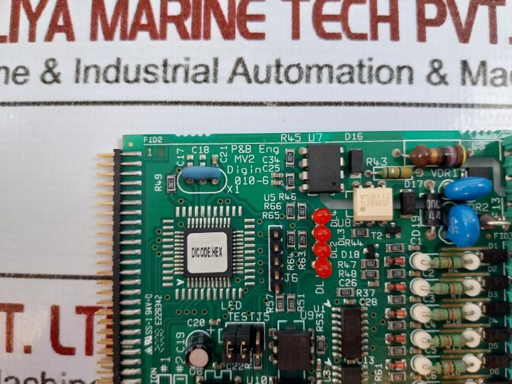 P&B E229342 Control Panel Printed Circuit Board , 010-6 , 94V-0 , Mv2
