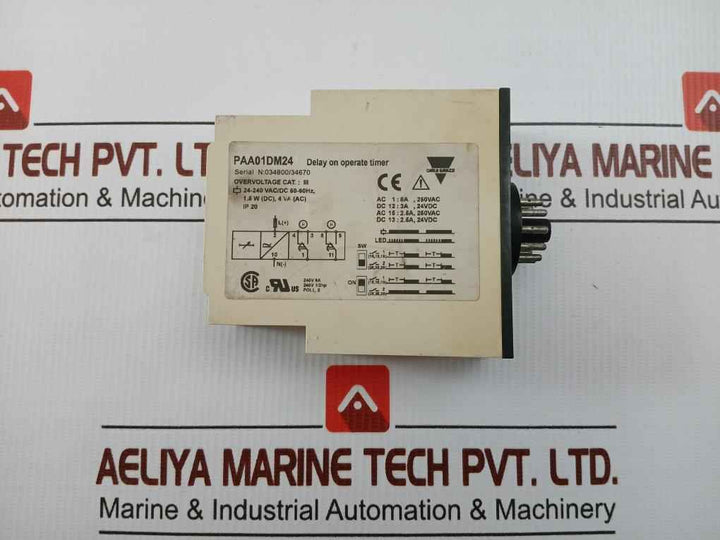 Paa01Dm24 Delay On Operate Timer Carlo Gavazzi 24-240Vac/Dc 0.1S-10H