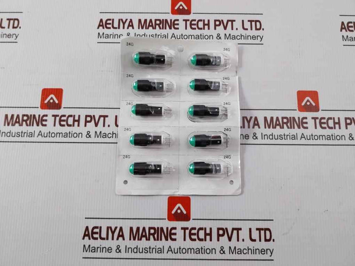 Pack Of 10x Idec Ap1m222gpn10 Pilot Light Green 24v