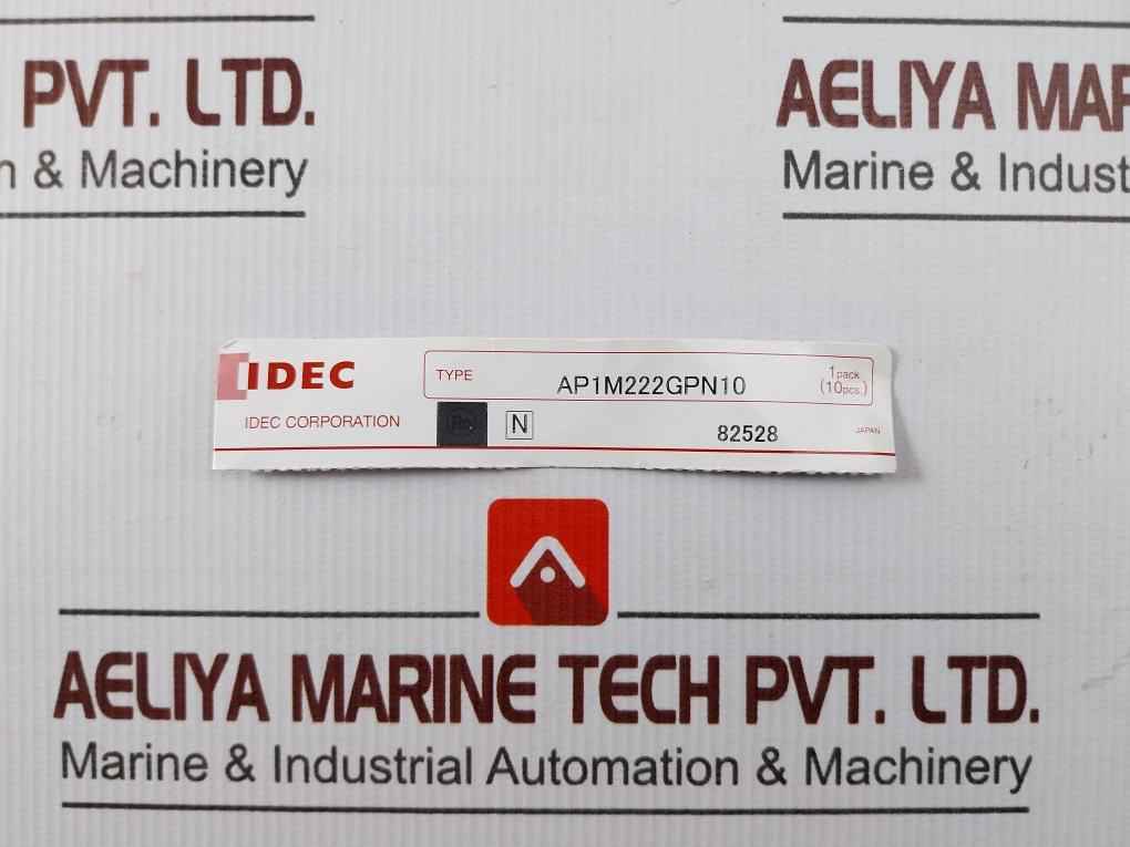 Pack Of 10x Idec Ap1m222gpn10 Pilot Light Green 24v