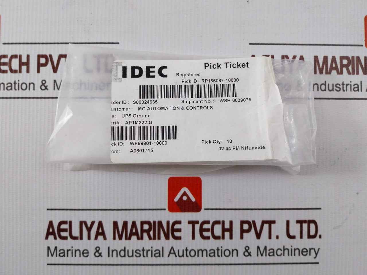 Pack Of 10x Idec Ap1m222gpn10 Pilot Light Green 24v