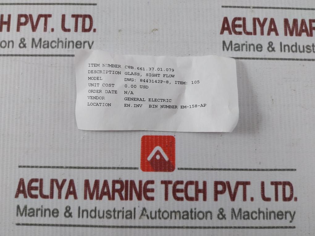 Pack Of 2X General Electric 8443142P-8 Sight Flow Glass Disc