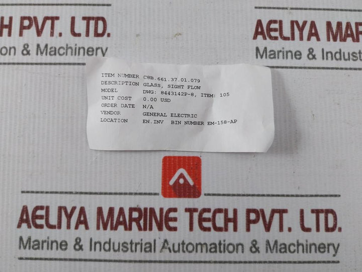 Pack of 2X GENERAL ELECTRIC 8443142P-8 Sight Flow Glass Disc
