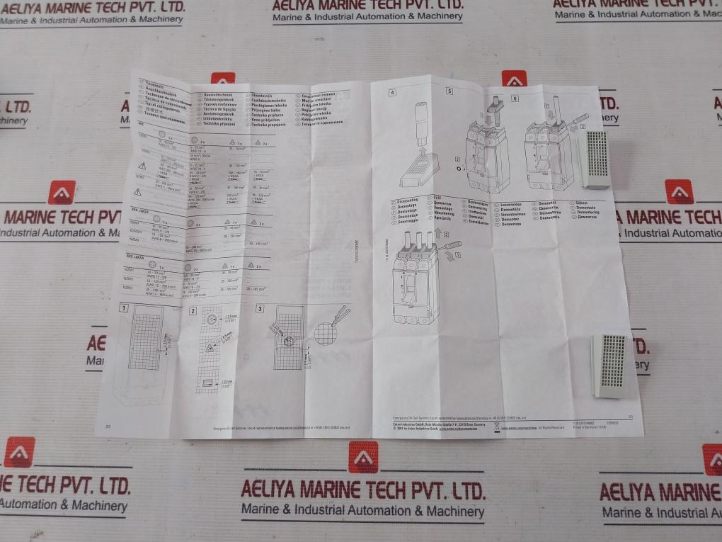 Pack Of 3X Eaton Nzm1-xipa Circuit Breaker Accessory Lockable Switch Assembly