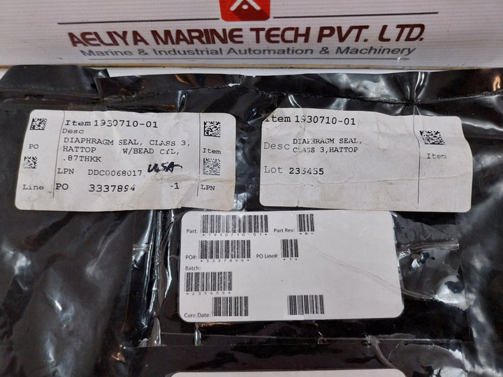 Pack of 4X 1930710-01 Rolling DIAPHRAGM SEAL CLASS 3
