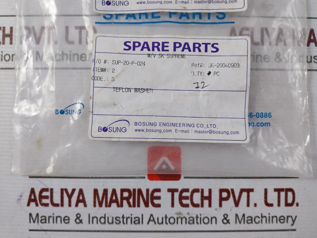 Pack Of 4X Hankuk Bosung Engineering 3 Teflon Washer Uv/Huv-6000 D 7303