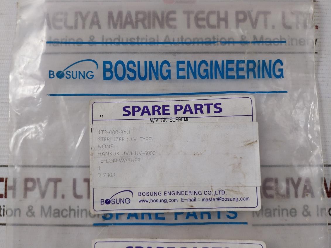 Pack Of 4X Hankuk Bosung Engineering 3 Teflon Washer Uv/Huv-6000 D 7303