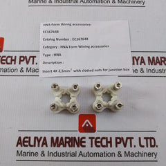 Pack of 4X HNA EC167648 Wiring Accessories Insert 4x2.5mm(2) Slotted Nuts