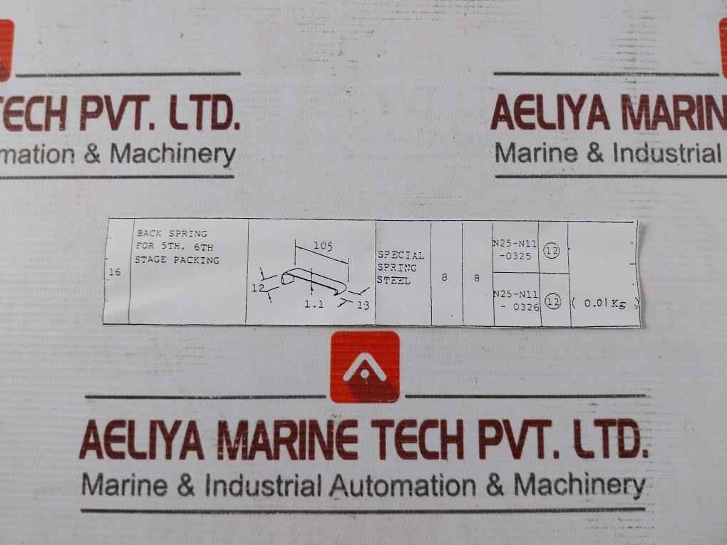 Pack Of 4X Mitsubishi 150-000-00O Back Spring For 5Th-6Th Stage Packing