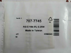 Pack Of 5X Rs-c-10K-5%-0.25W Brand Rs Pro New Film Resistor
