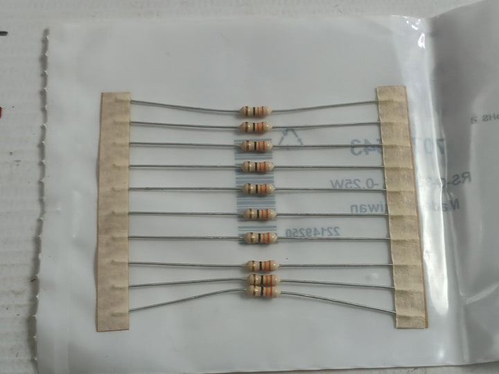 Pack Of 5X Rs-c-33R-5%-0.25W Film Resistor Brand Rs Pro