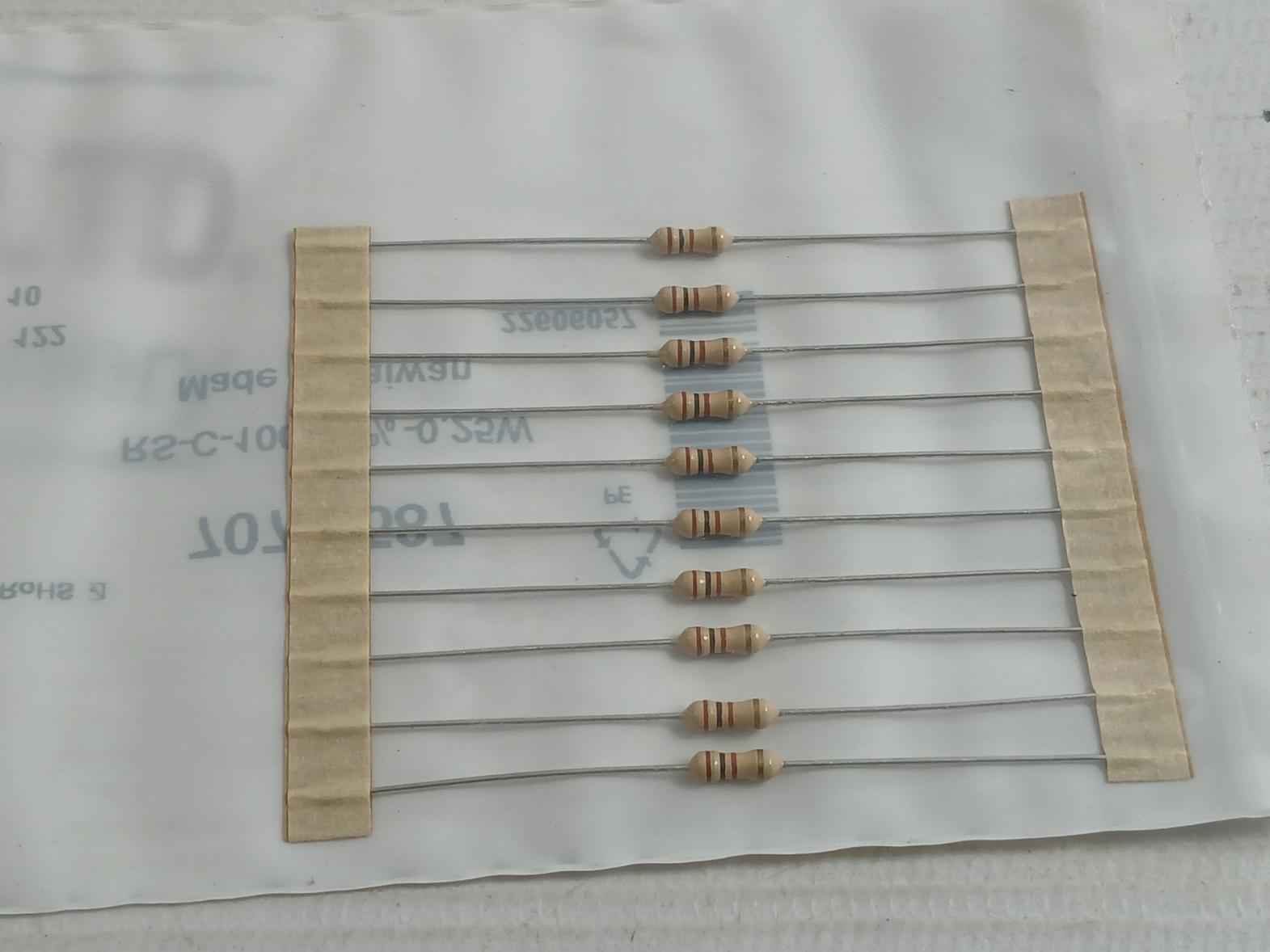 Pack Of 5X Rs C-33K-5%-0.25W Part No: 707-7587 New Carbon Film Resistor