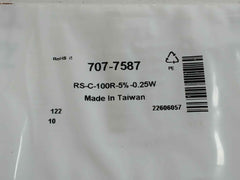 Pack Of 5X Rs C-33K-5%-0.25W Part No: 707-7587 New Carbon Film Resistor