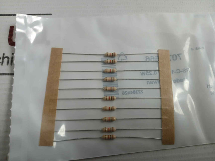 Pack Of 5X Rs Pro Film Resistor Part No: Rs-c-1K-5%-0.25W