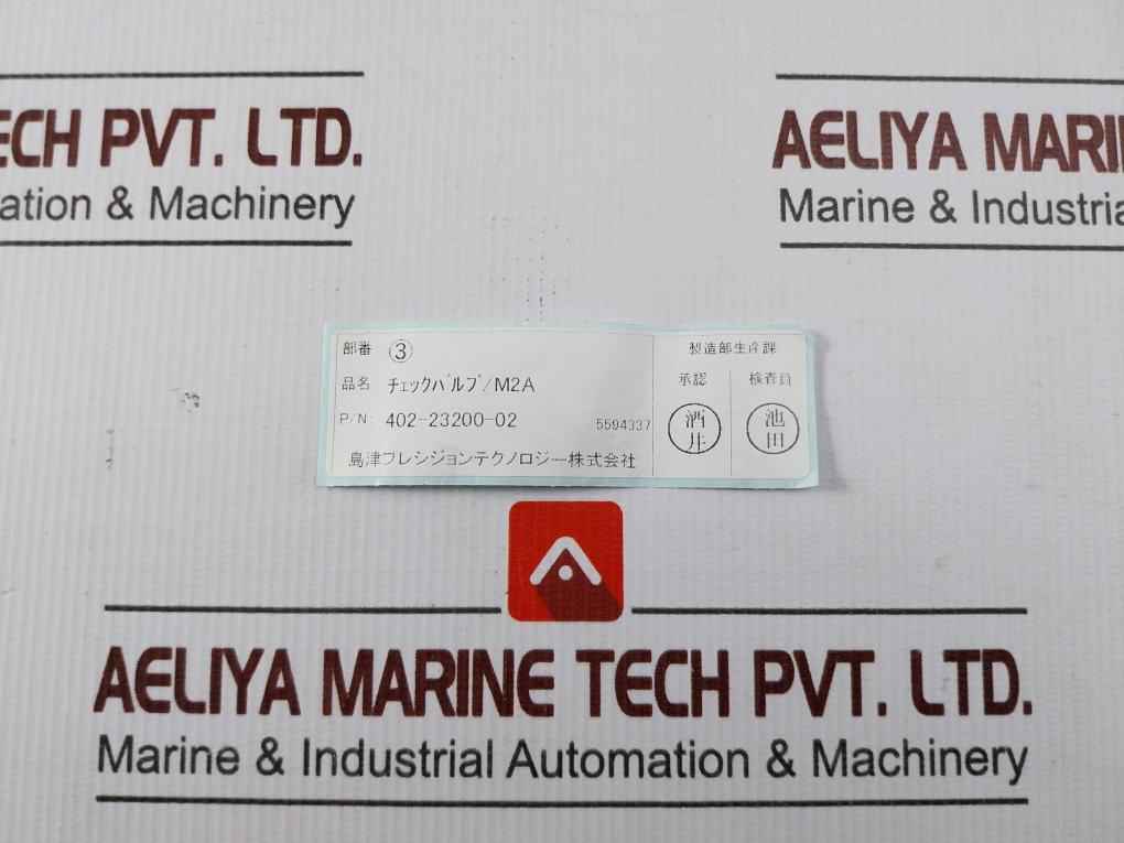 Pack Of 5x Nippon 402-23200-02 Check Valve Nc422469 44-2/k-17557