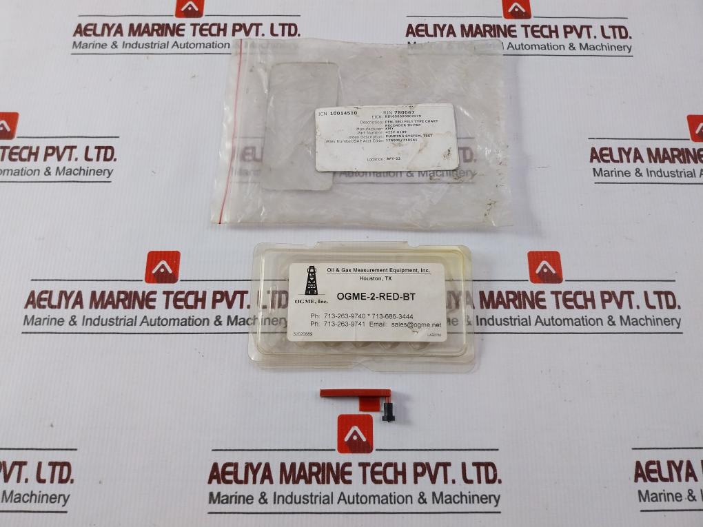 Pack Of 6X OGME OGME-2-RED-BT Oil & Gas Measurement Equipment 4230-0109