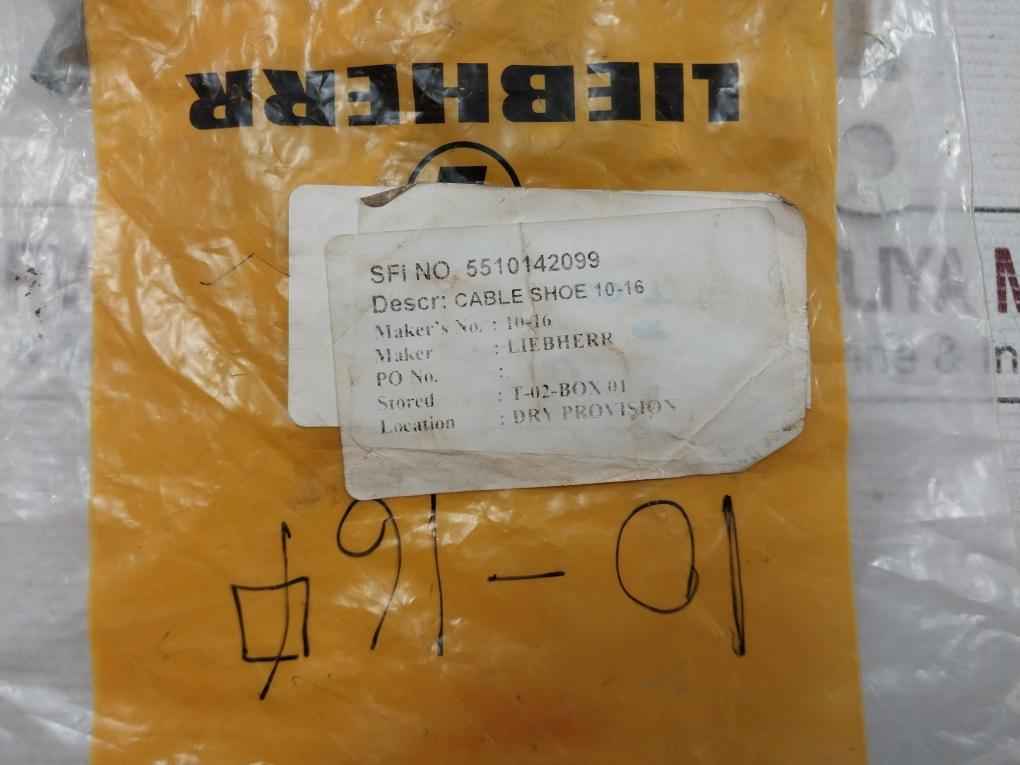 Pack of 5x Liebherr 10-16 Cable Shoe