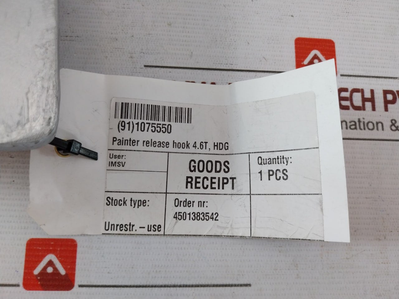 Painter Release Hook 1075550 4.6T Hdg